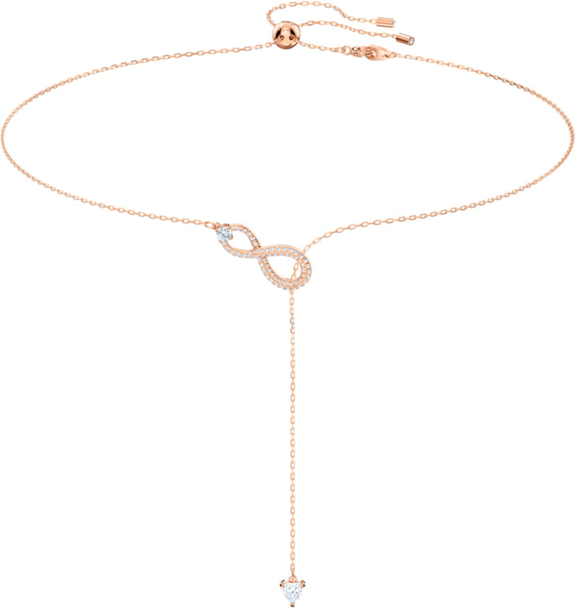Swarovski Infinity - Ketting - Roségoud Roze