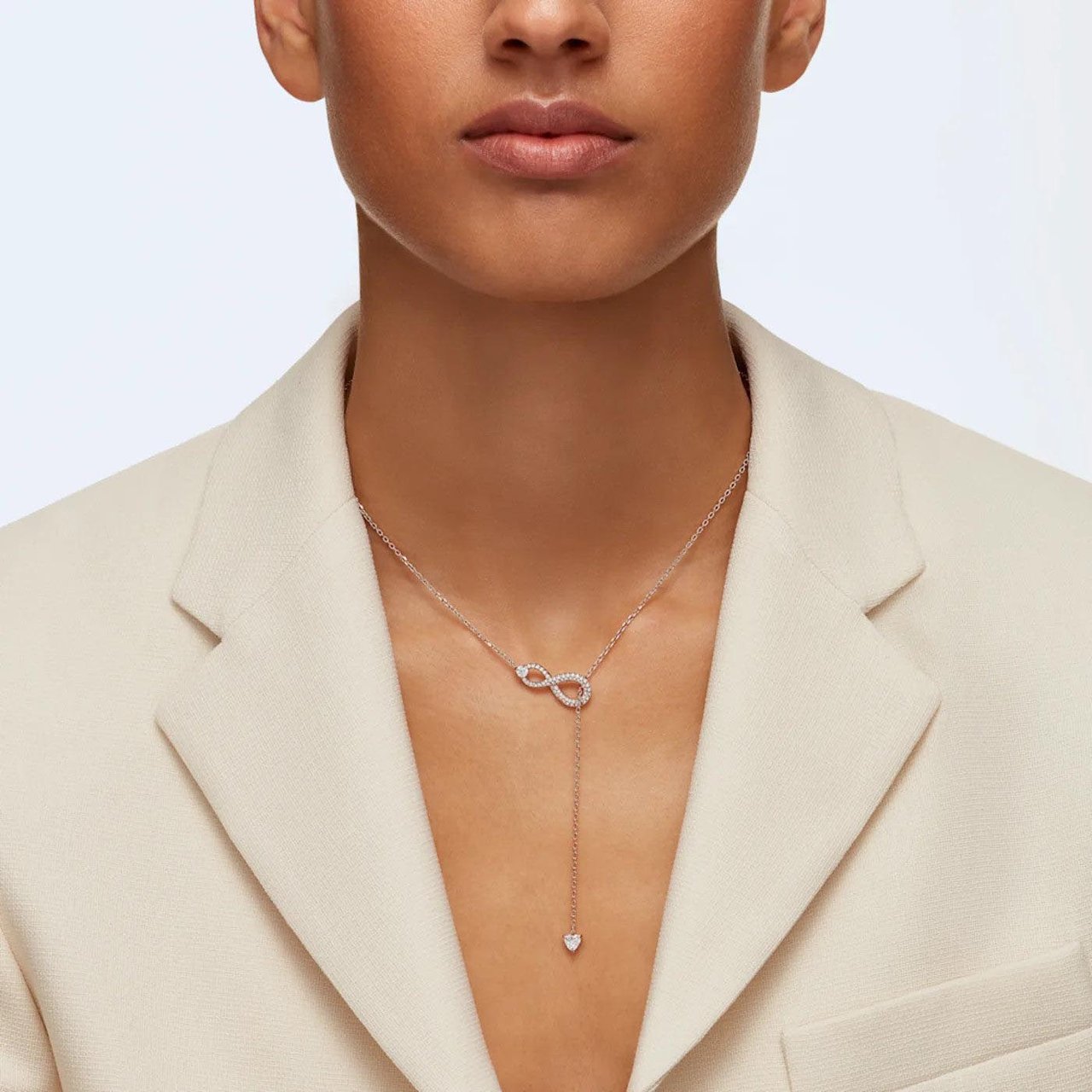 Swarovski Infinity - Ketting - Roségoud Roze