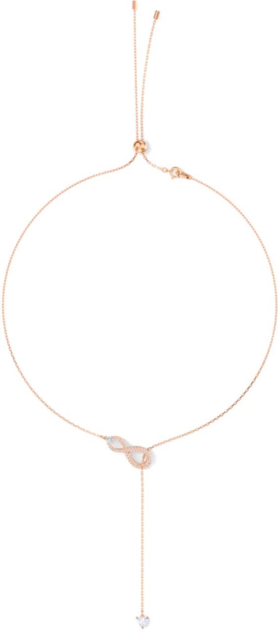 Swarovski Infinity - Ketting - Roségoud Roze