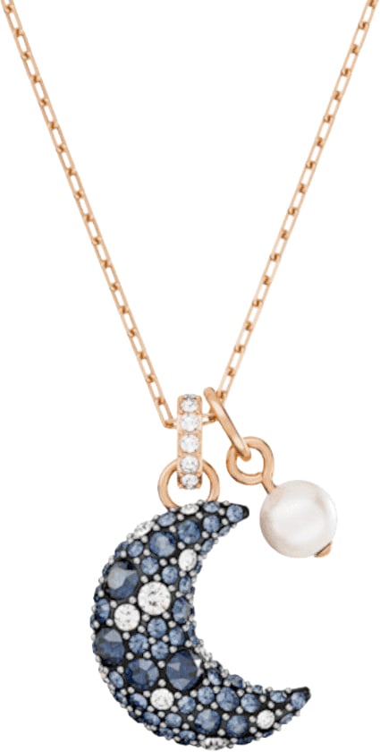 Swarovski Luna - Ketting - Roségoud Roze