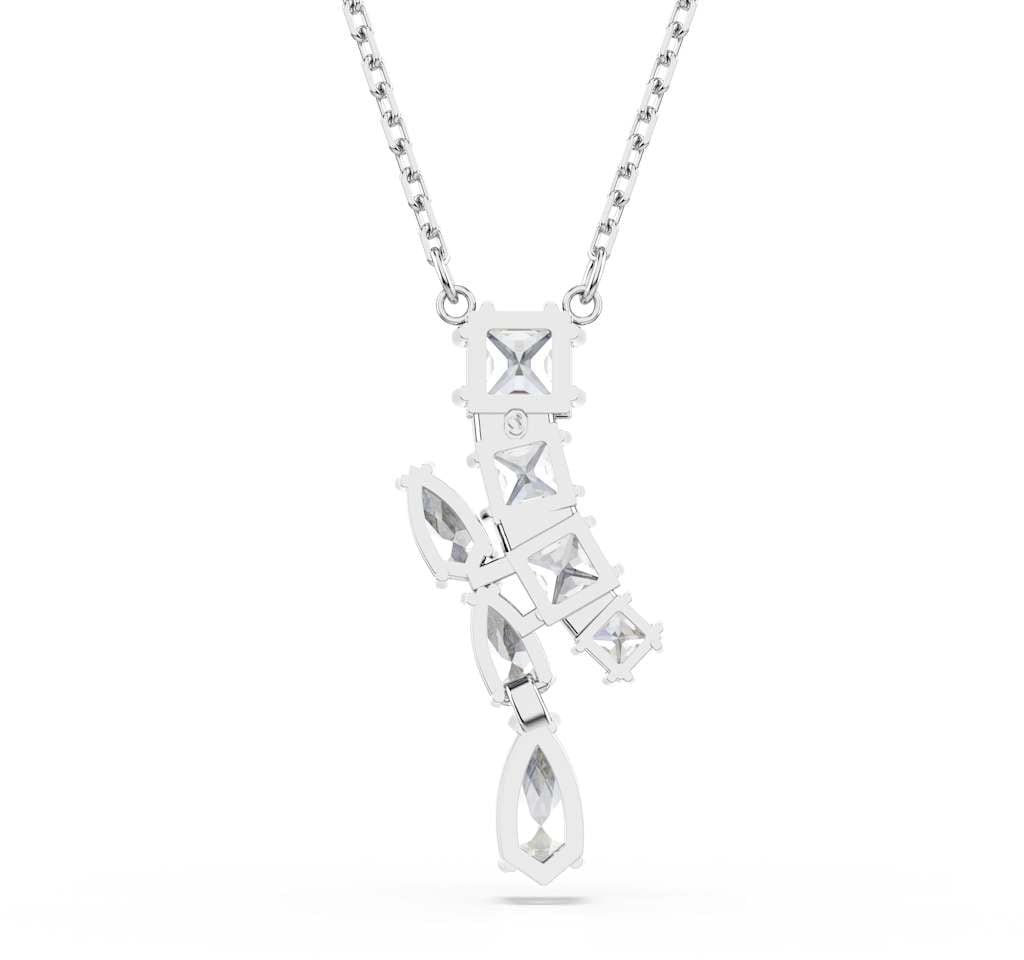 Swarovski Matrix - Ketting - Zilver Zilver