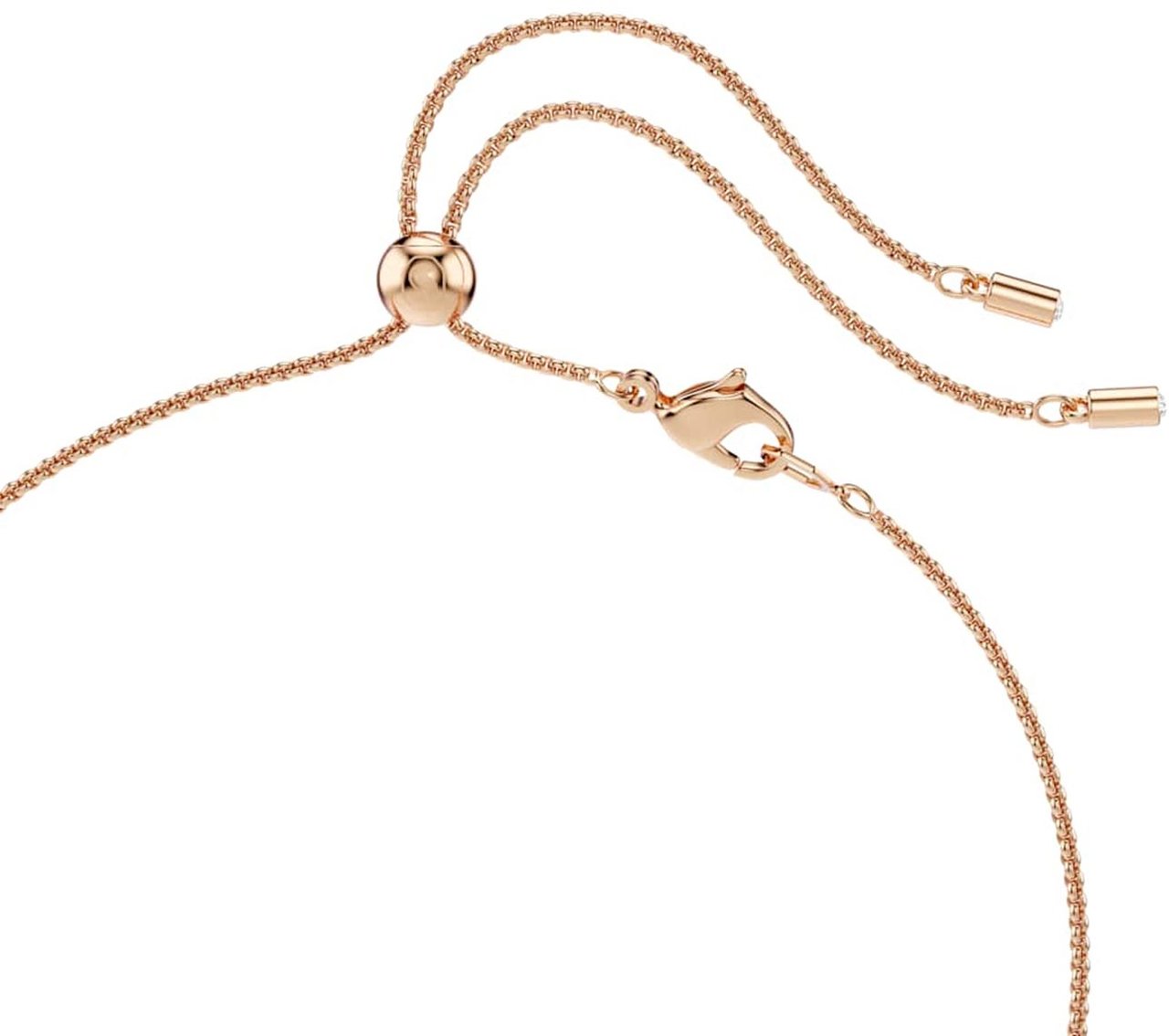 Swarovski - Ketting - Roségoud Roze