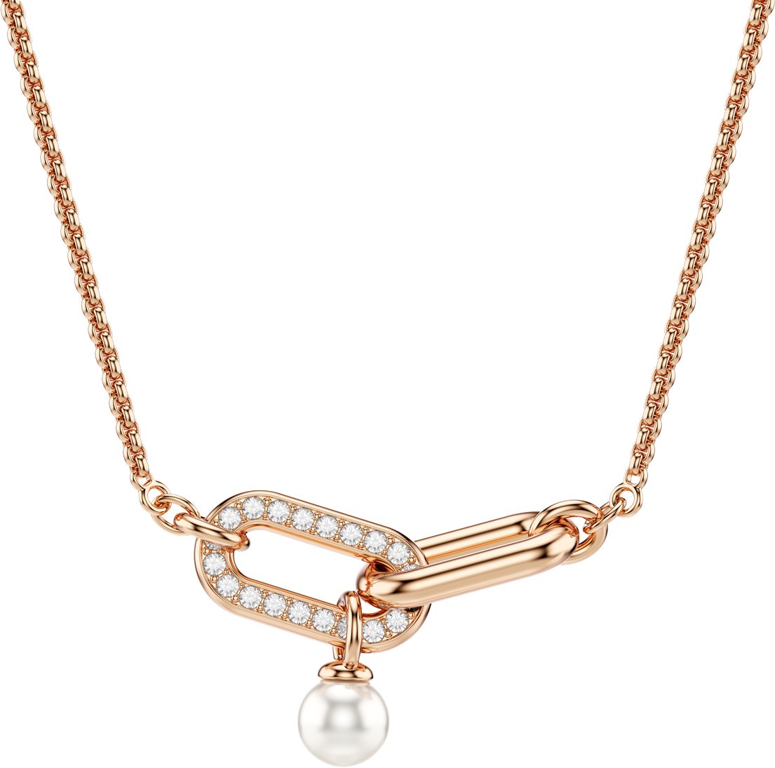 Swarovski - Ketting - Roségoud Roze