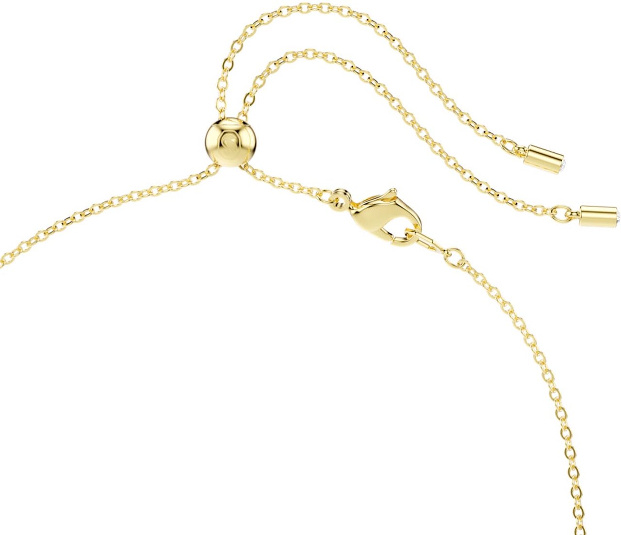 Swarovski - Ketting - Goud Groen