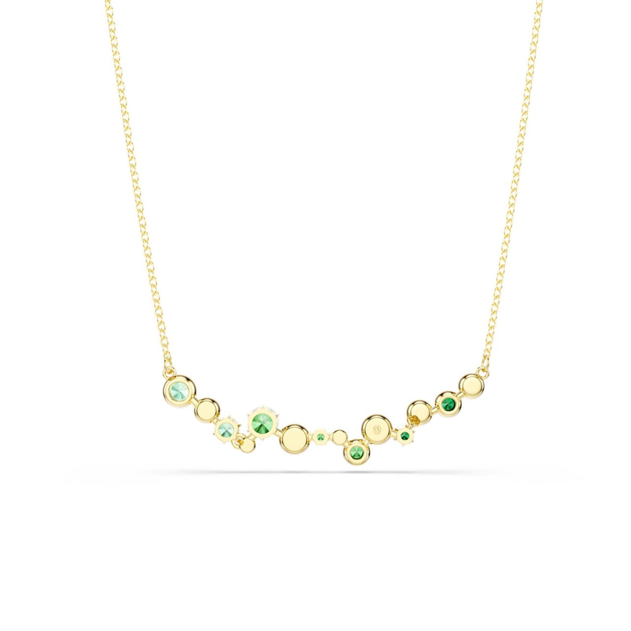 Swarovski - Ketting - Goud Groen