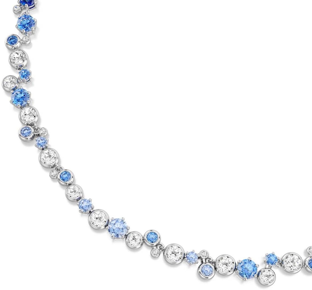 Swarovski - Ketting - Zilver Blauw