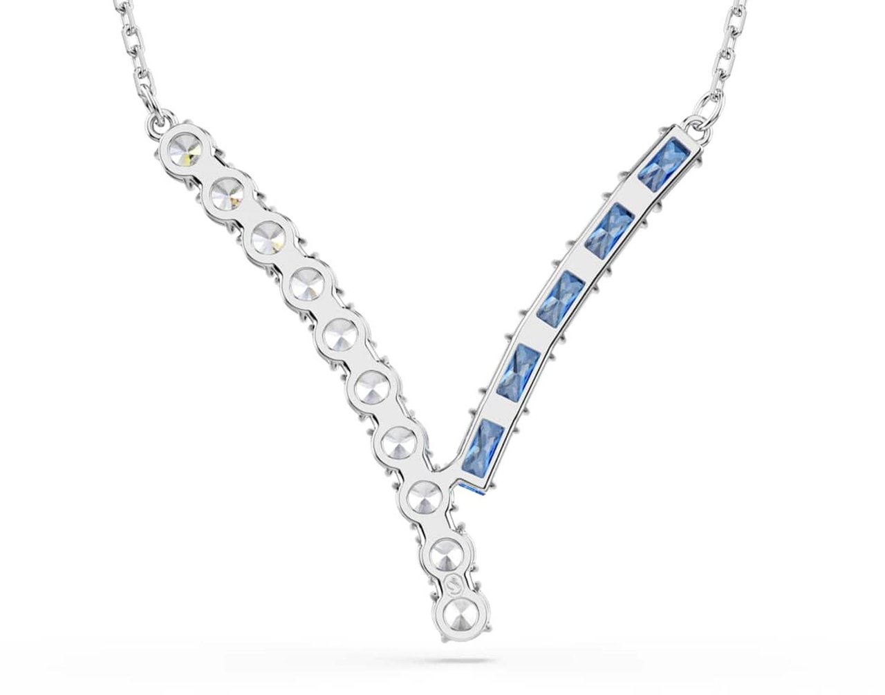 Swarovski - Ketting - Zilver Blauw