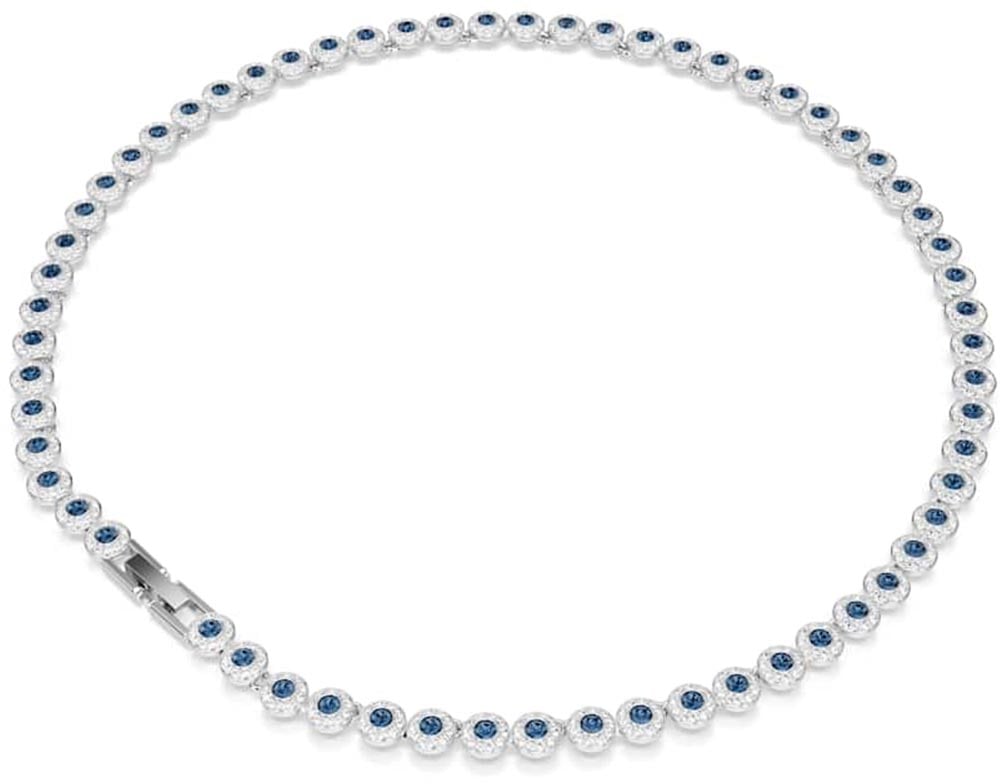 Swarovski - Ketting - Zilver Blauw