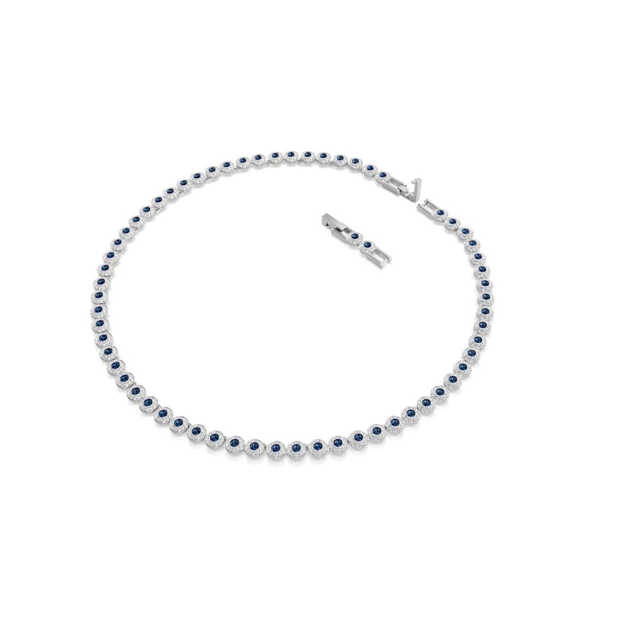 Swarovski - Ketting - Zilver Blauw