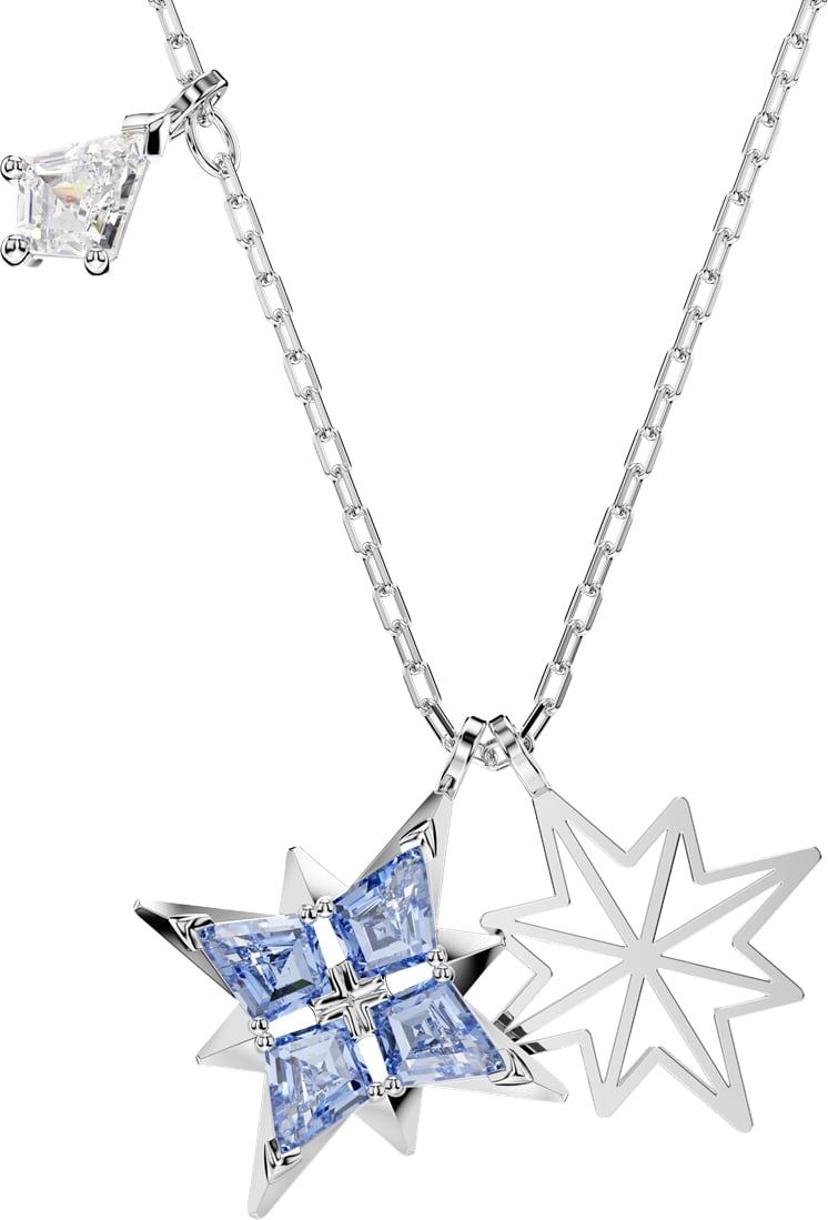 Swarovski - Ketting - Zilver Blauw