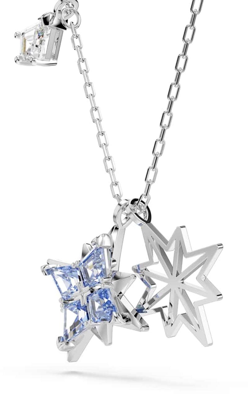 Swarovski - Ketting - Zilver Blauw
