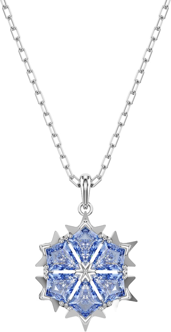 Swarovski - Ketting - Zilver Blauw