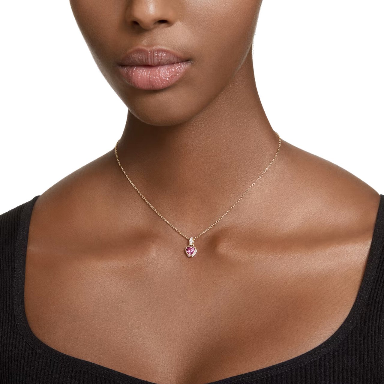 Swarovski Stilla - Ketting - Rood Goud