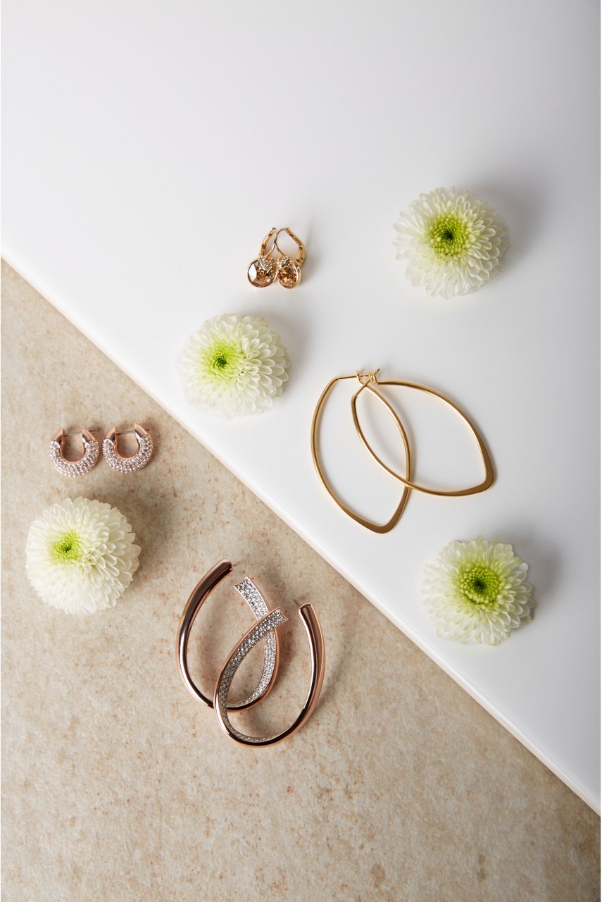 Swarovski Bella Oorbellen met Kristal Goud