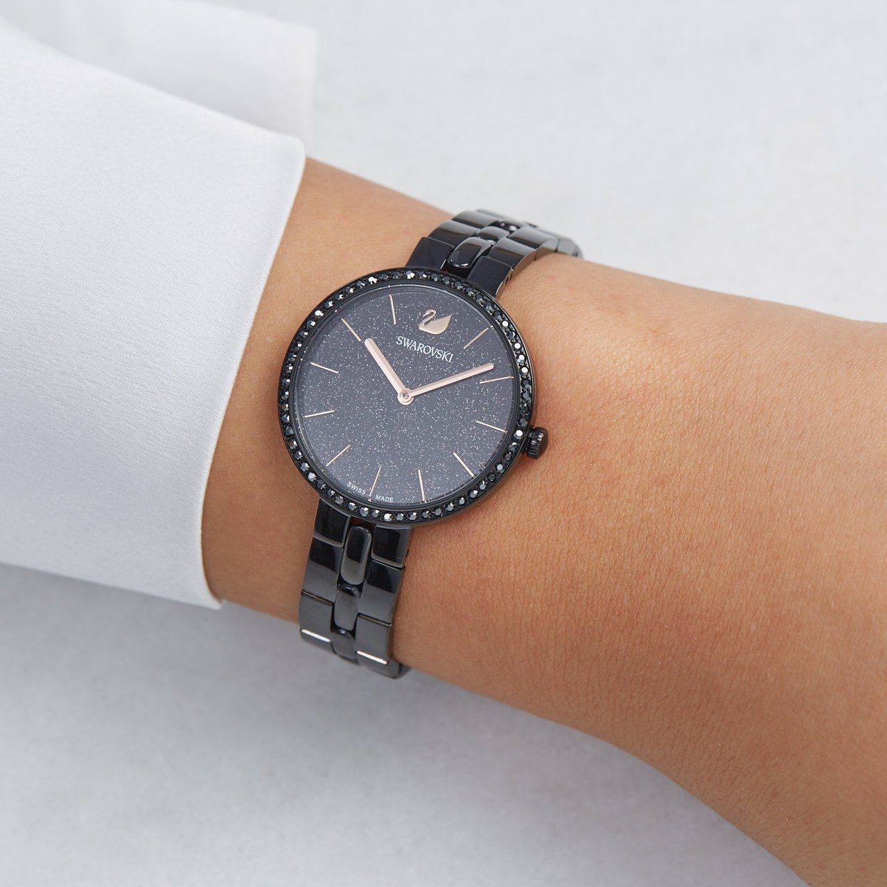 Swarovski Cosmopolitan Horloge Zwart