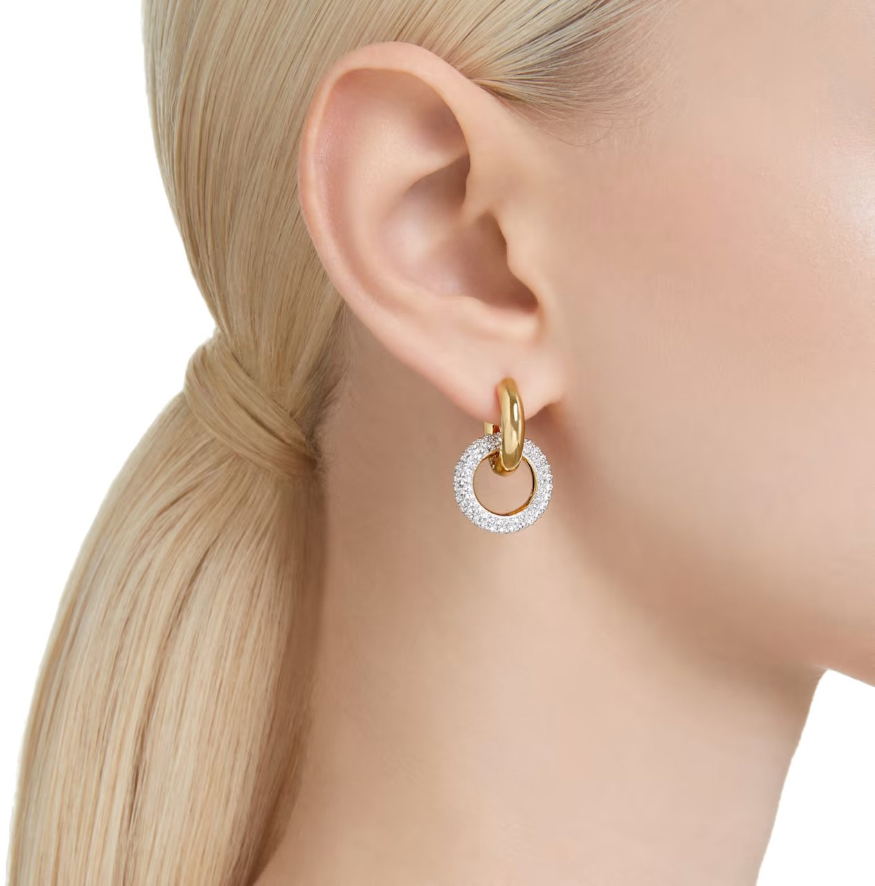 Swarovski Dextera Oorbellen met Kristal Goud