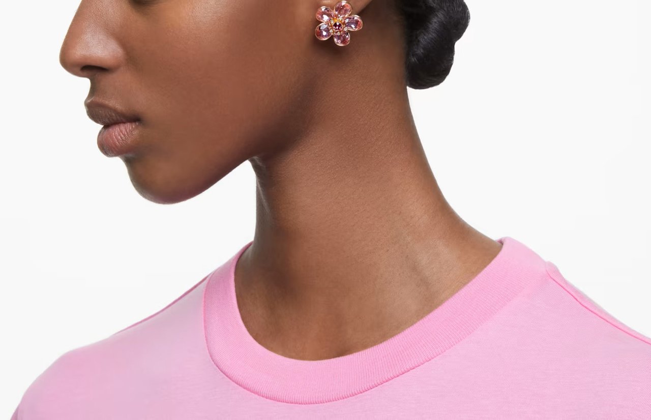 Swarovski Florere Oorbellen met Kristal Goud