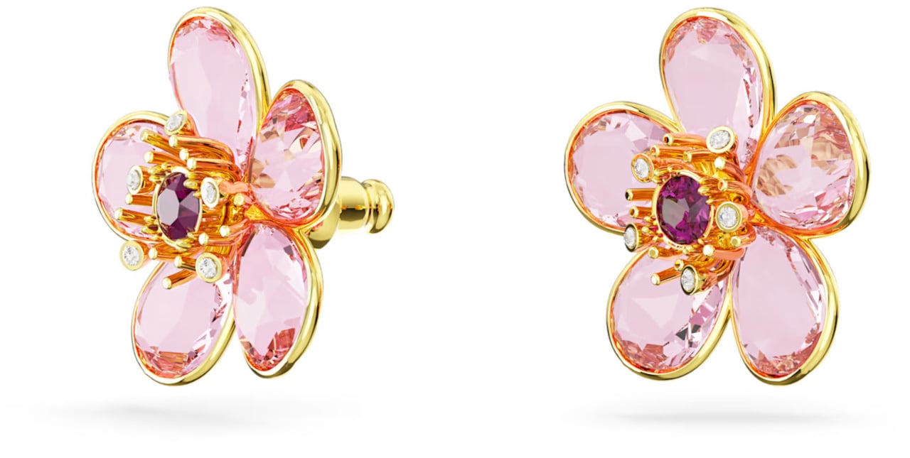 Swarovski Florere Oorbellen met Kristal Goud