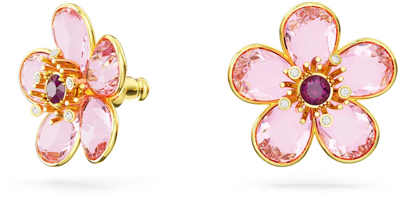 Swarovski Florere Oorbellen met Kristal Goud