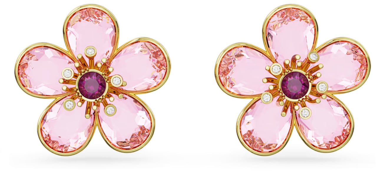 Swarovski Florere Oorbellen met Kristal Goud