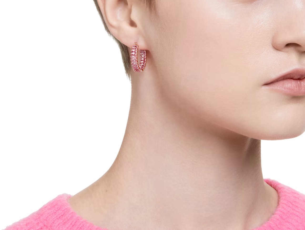 Swarovski Matrix Oorbellen Goud