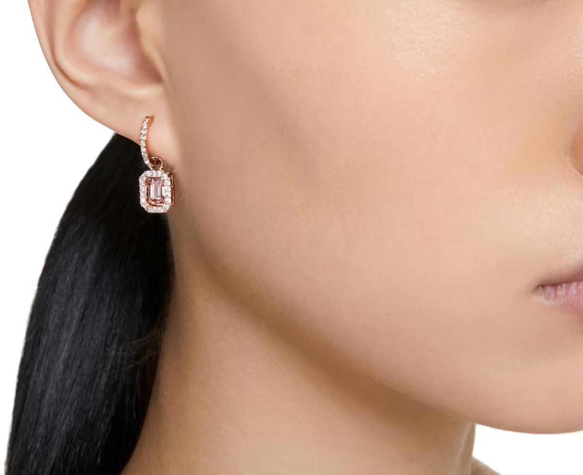 Swarovski Millenia Oorbellen met Kristal Roze