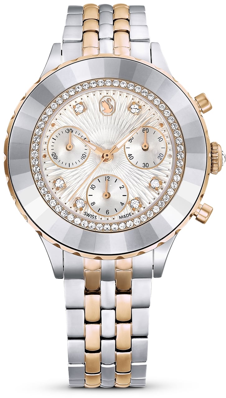 Swarovski Octea Chrono Horloge Zilver
