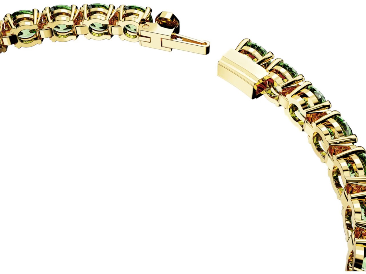 Swarovski Matrix Armband met Kristal Goud