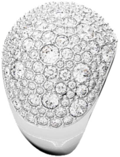 Swarovski Luna Ring met Kristal Zilver