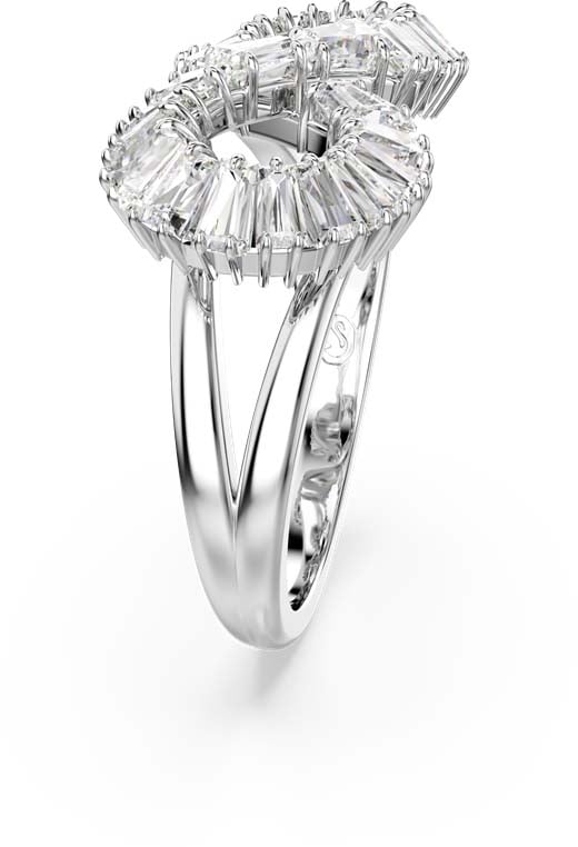 Swarovski Hyperbola Ring met Kristal Zilver