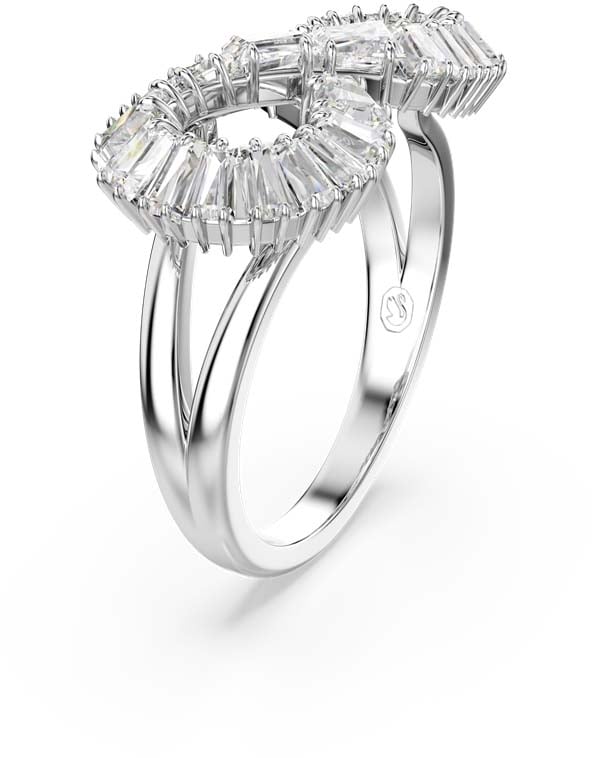 Swarovski Hyperbola Ring met Kristal Zilver