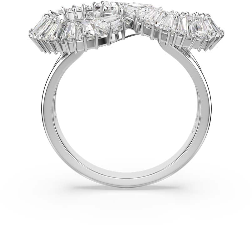 Swarovski Hyperbola Ring met Kristal Zilver