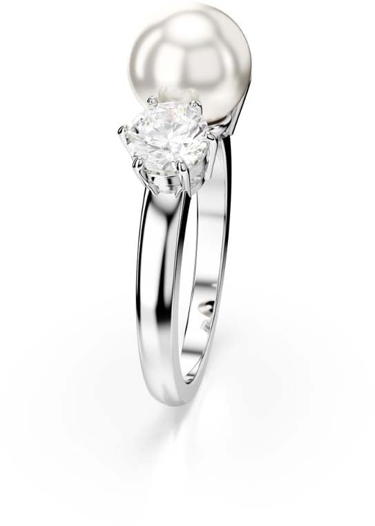 Swarovski Matrix Ring met Kristal Zilver