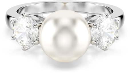 Swarovski Matrix Ring met Kristal Zilver