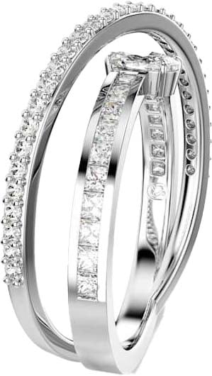 Swarovski Hyperbola Ring met Kristal Zilver