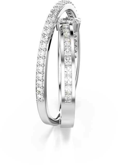 Swarovski Hyperbola Ring met Kristal Zilver