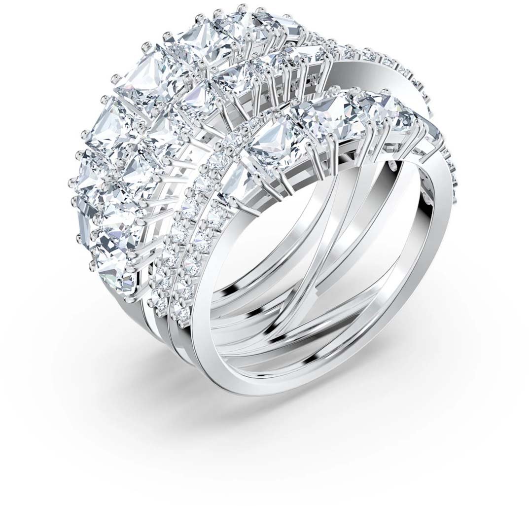 Swarovski Twist Ring Zilver