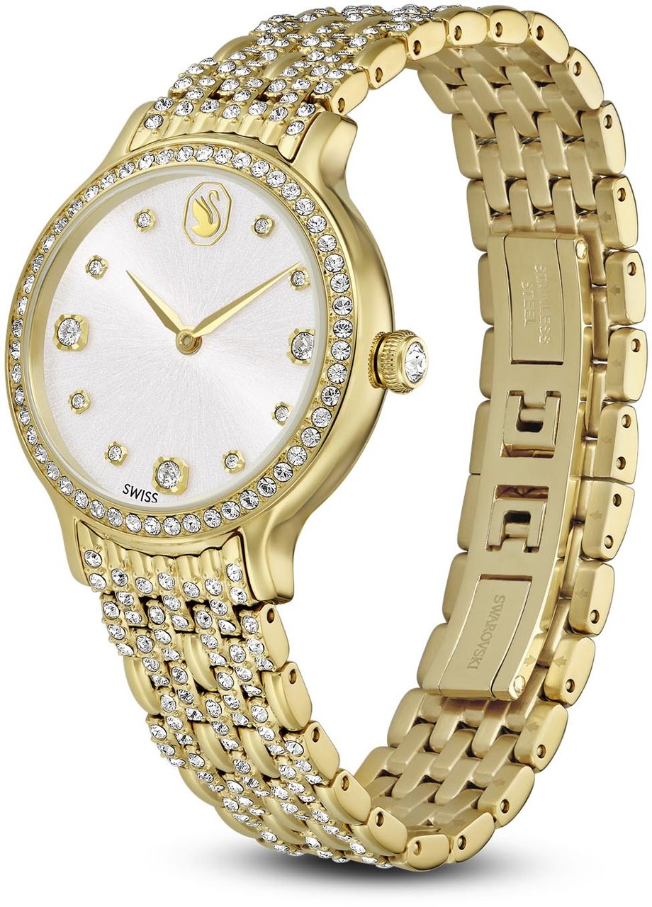 Swarovski - Horloge - Wit Goud