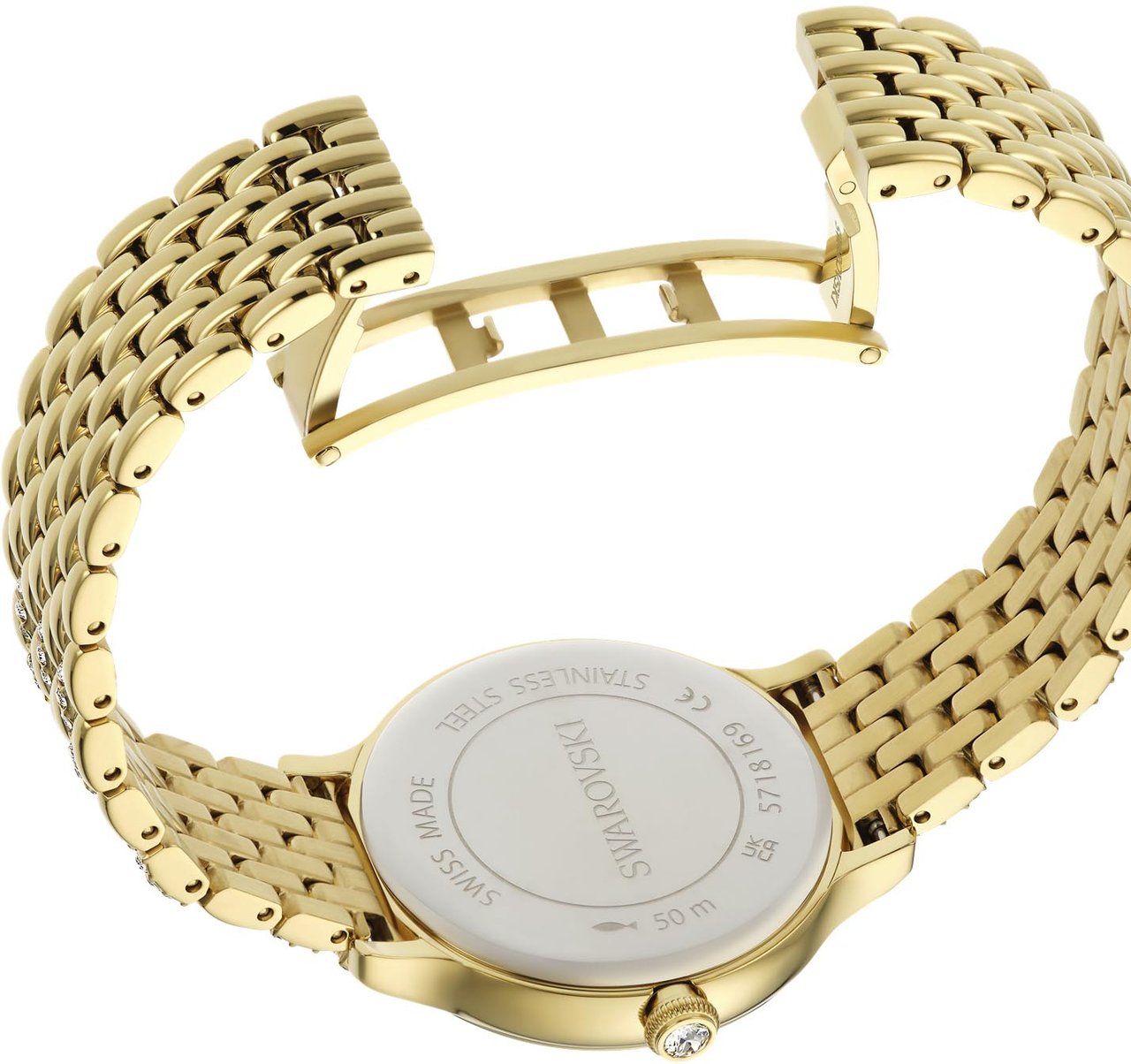 Swarovski - Horloge - Wit Goud