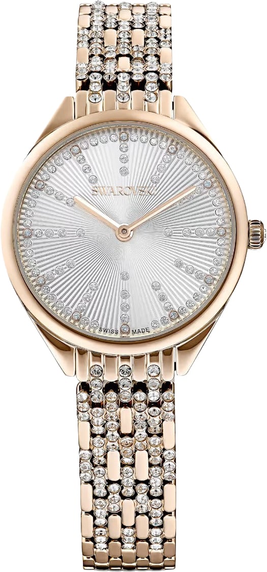 Swarovski Attract - Horloge - Lichtgrijs Goud