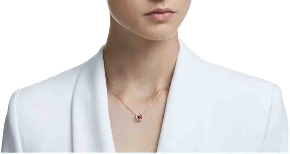 Swarovski Swarovski Collier 5620551 Sparkling Dance Roségouden Plating en Rose Swarovski Crystal 38-42cm Roze