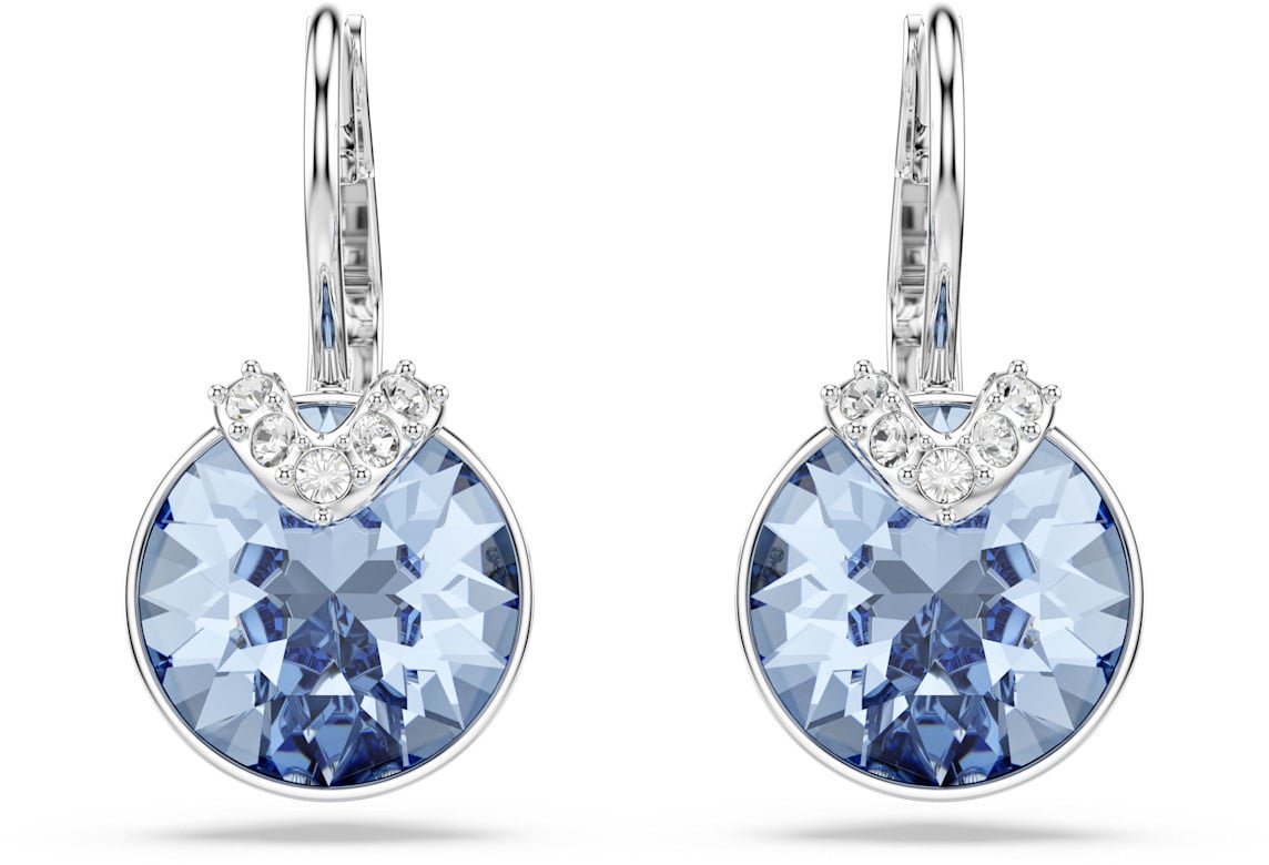 Swarovski Swarovski Oorbellen 5734234 Bella Zilverkleurig met Blauwe Steen Lichtblauw