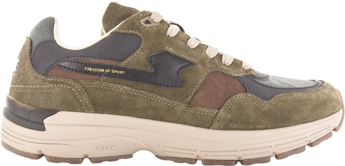 S.W.C Stepney Workers Club S.W.C Amiel S-Strike geo merged woodland Beige