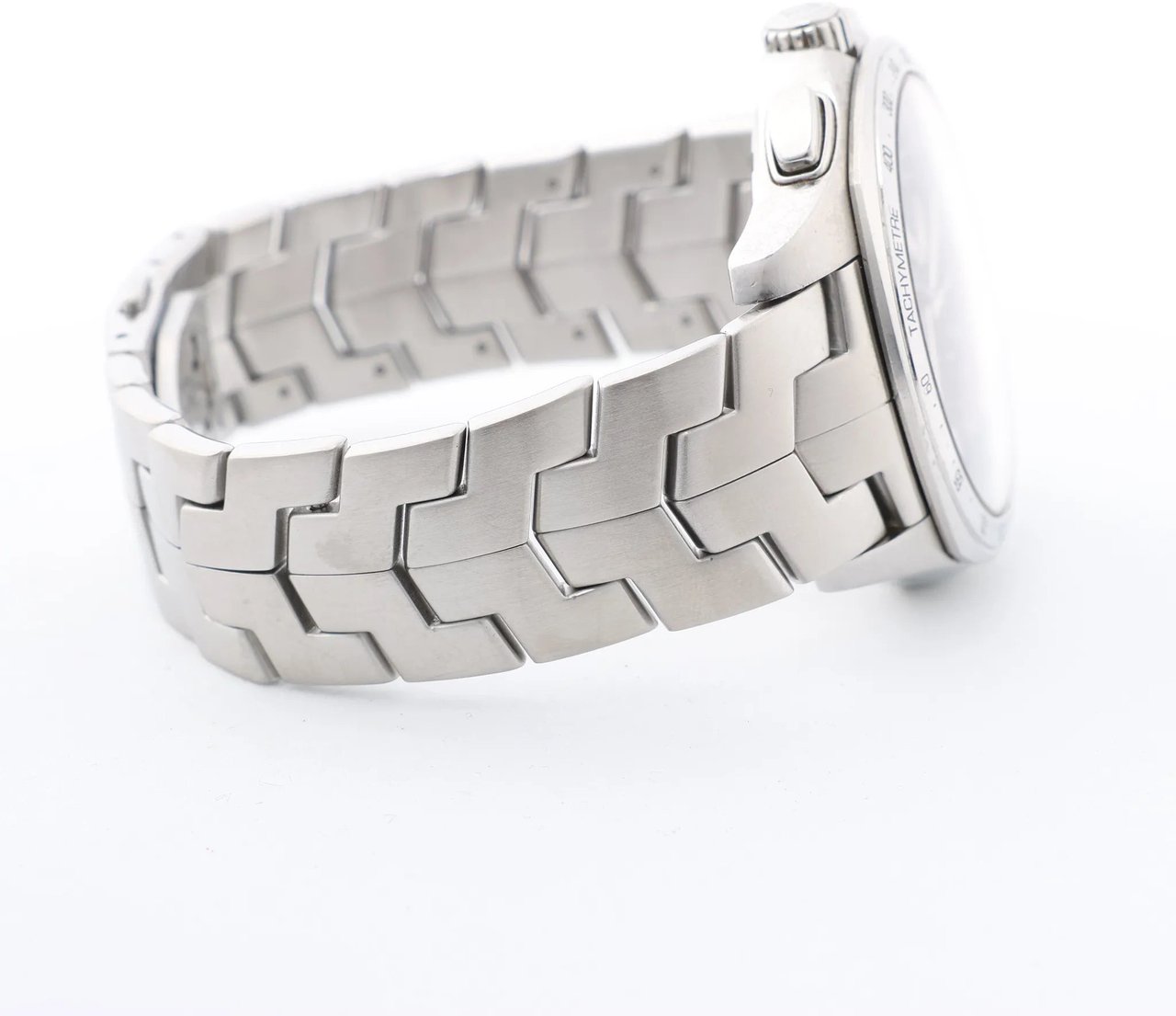 Tag Heuer TAG Heuer Link Calibre S CAT7010 RZP4293 SS AT Black Dial Watch Zwart