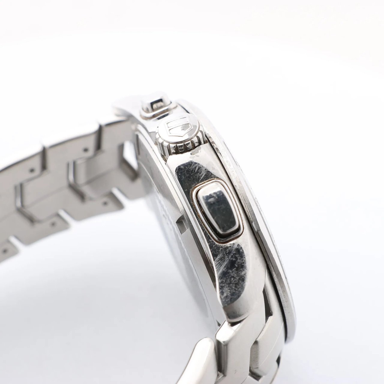 Tag Heuer TAG Heuer Link Calibre S CAT7010 RZP4293 SS AT Black Dial Watch Zwart