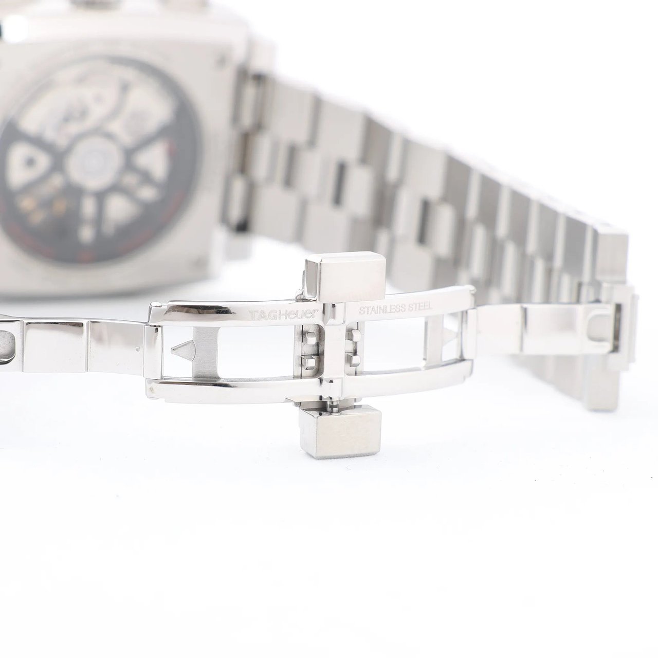 Tag Heuer TAG Heuer Monaco Calibre Heuer 02 CBL2113.BA0644 WZS4878 SS AT Black Dial Watch Zwart