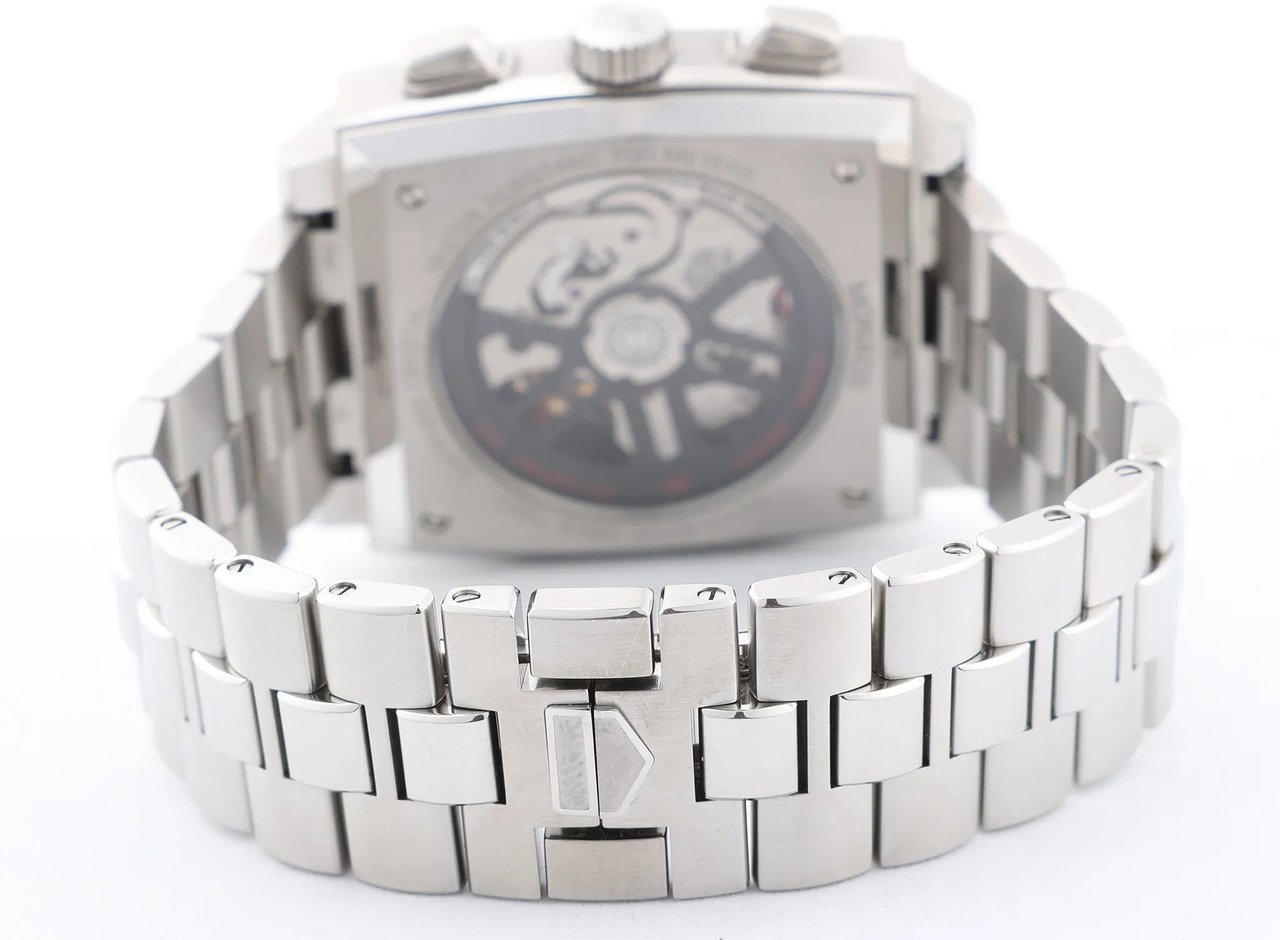 Tag Heuer TAG Heuer Monaco Calibre Heuer 02 CBL2113.BA0644 WZS4878 SS AT Black Dial Watch Zwart