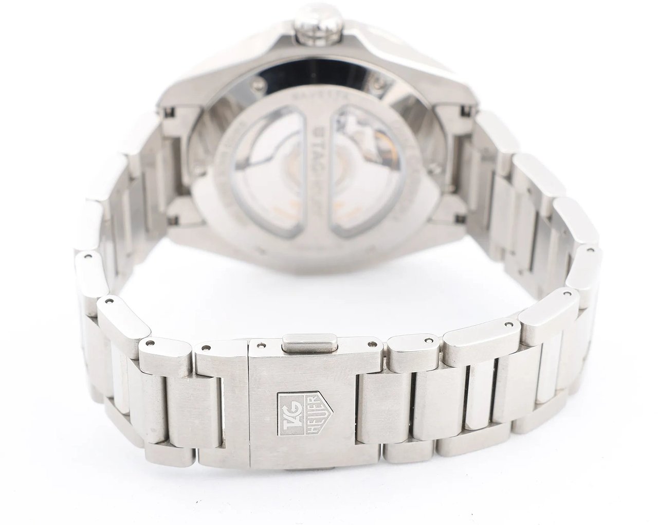 Tag Heuer TAG Heuer Grand Carrera WAV511A.BA0900 SS AT Black Dial Watch Zwart