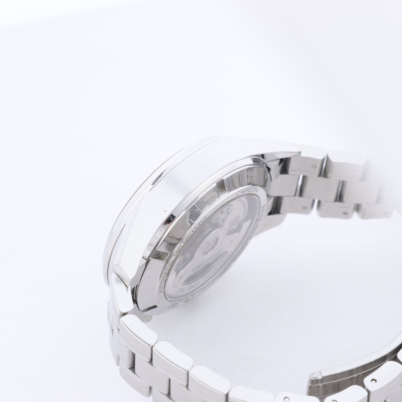 Tag Heuer TAG Heuer Carrera Calibre 1887 Chronograph CAR2110.BA0720 RPR0632 SS AT Black Dial Watch Zwart