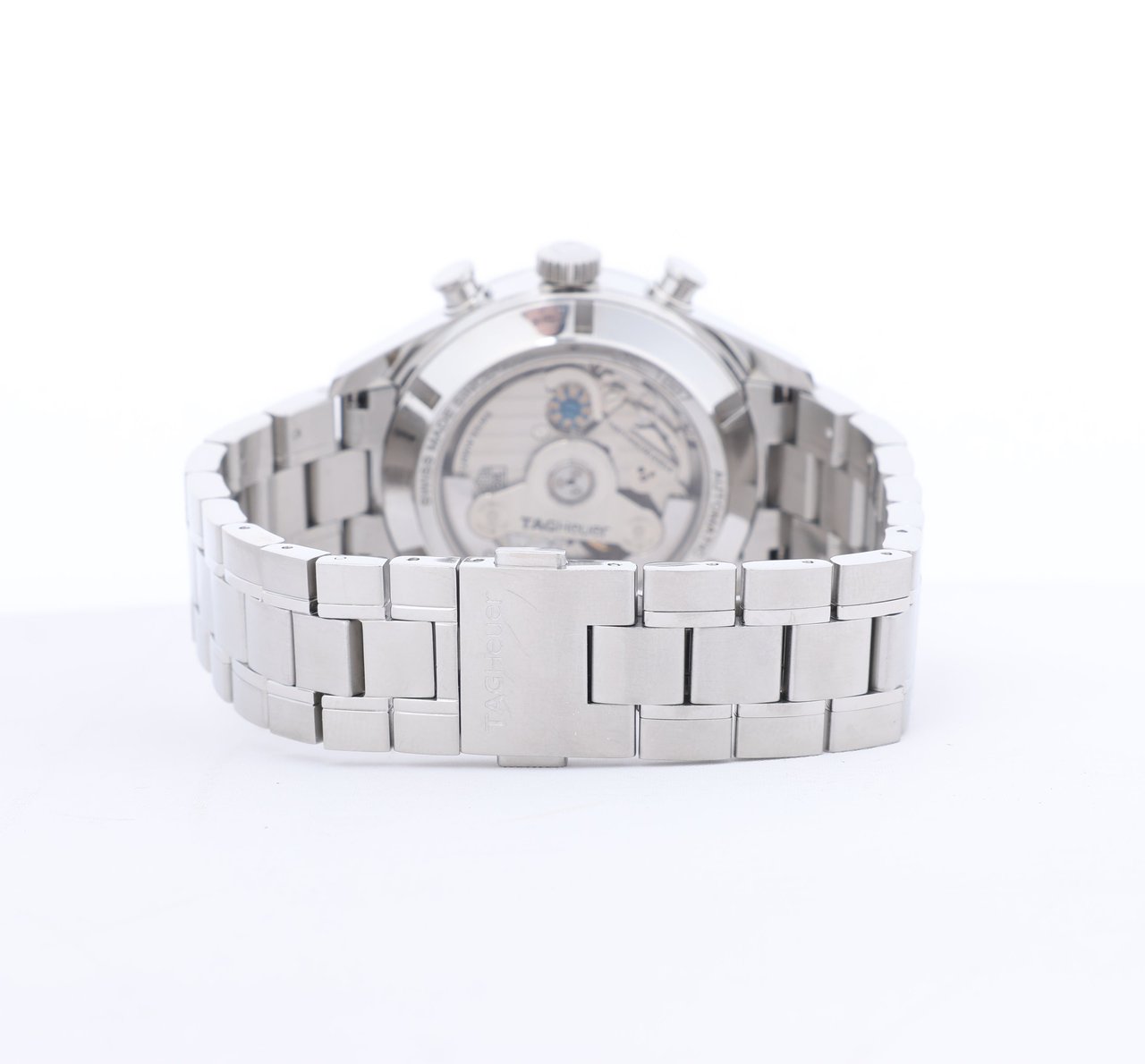 Tag Heuer TAG Heuer Carrera Calibre 1887 Chronograph CAR2110.BA0720 RPR0632 SS AT Black Dial Watch Zwart